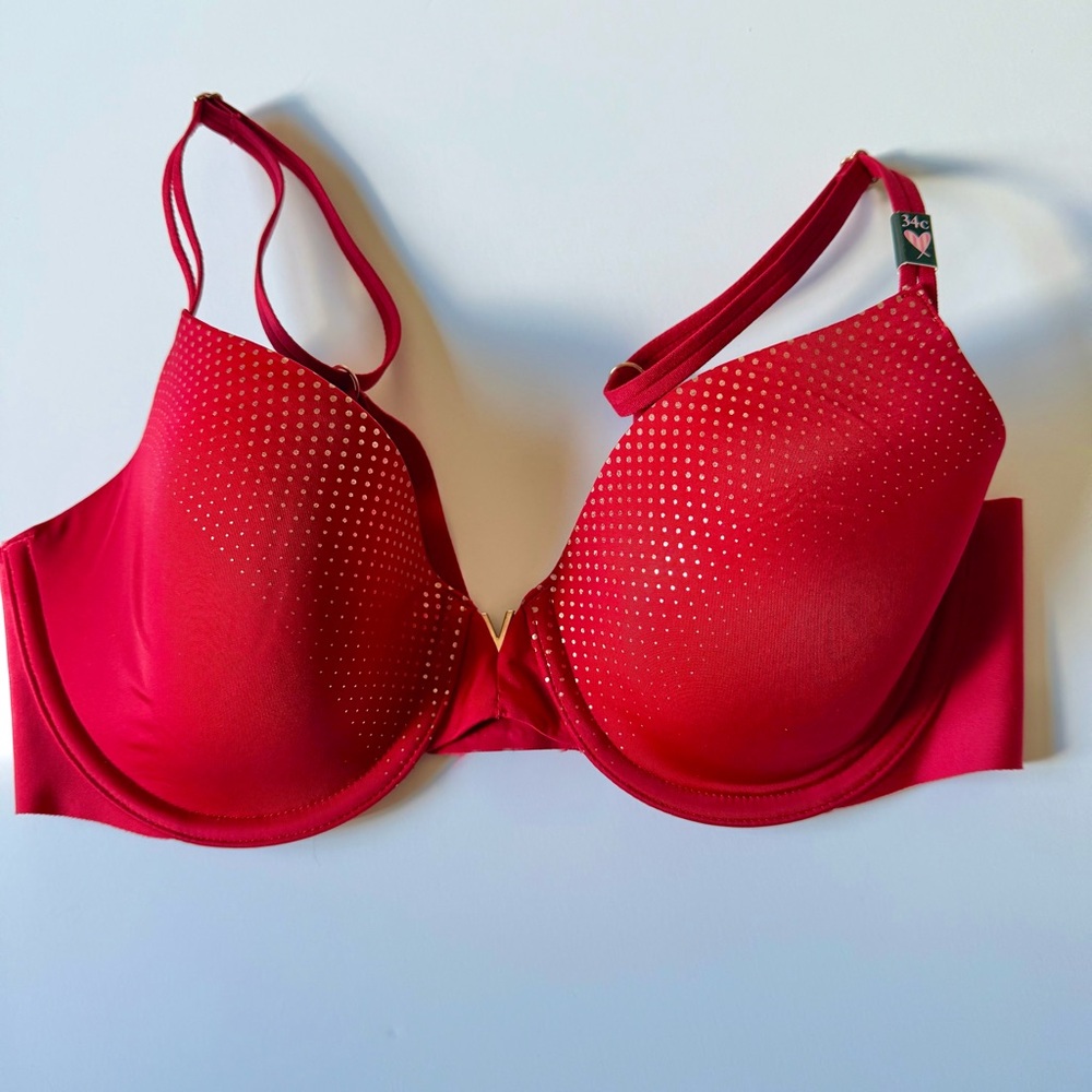 New Victoria’s Secret red 34C bra & briefs M set